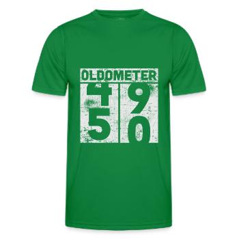50th birthday - Men's Functional T-Shirt - kelly green - Front - AI Model Male 178 dark (178cm)