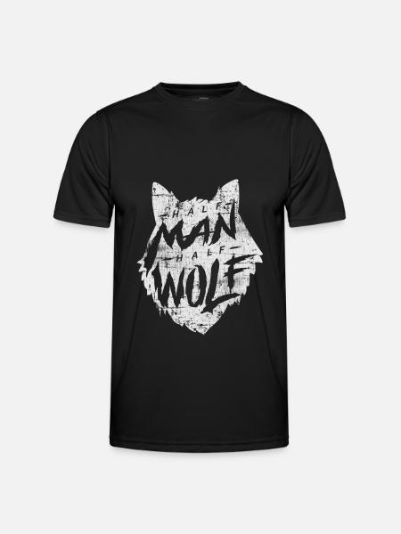 wolf - Men's Functional T-Shirt - black
