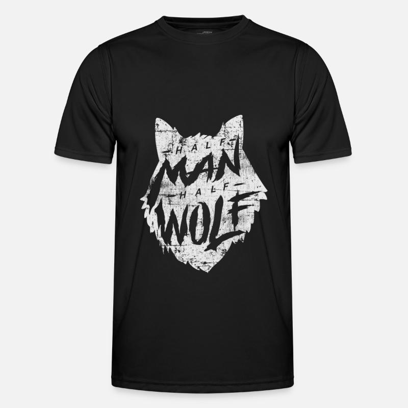 wolf - Men's Functional T-Shirt - black