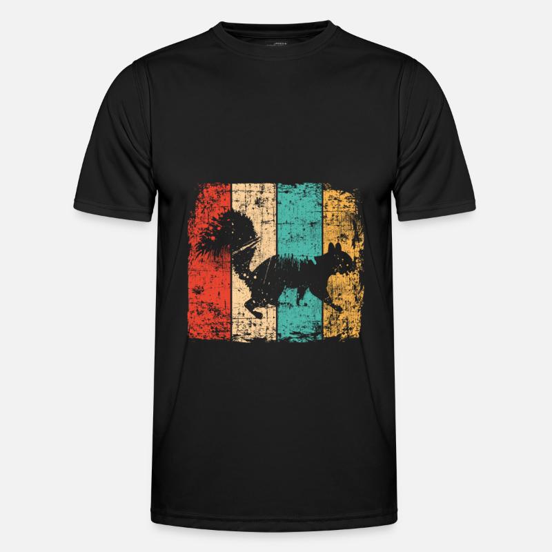 Eichhörnchen - Männer Funktions-T-Shirt - Schwarz