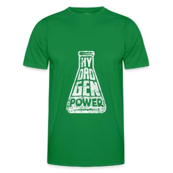 Hydrogen energy - Men's Functional T-Shirt - kelly green - Front - AI Model Male 178 dark (178cm)