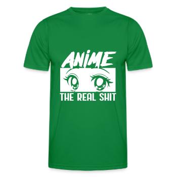 Anime - Men's Functional T-Shirt - kelly green - Front - AI Model Male 178 dark (178cm)