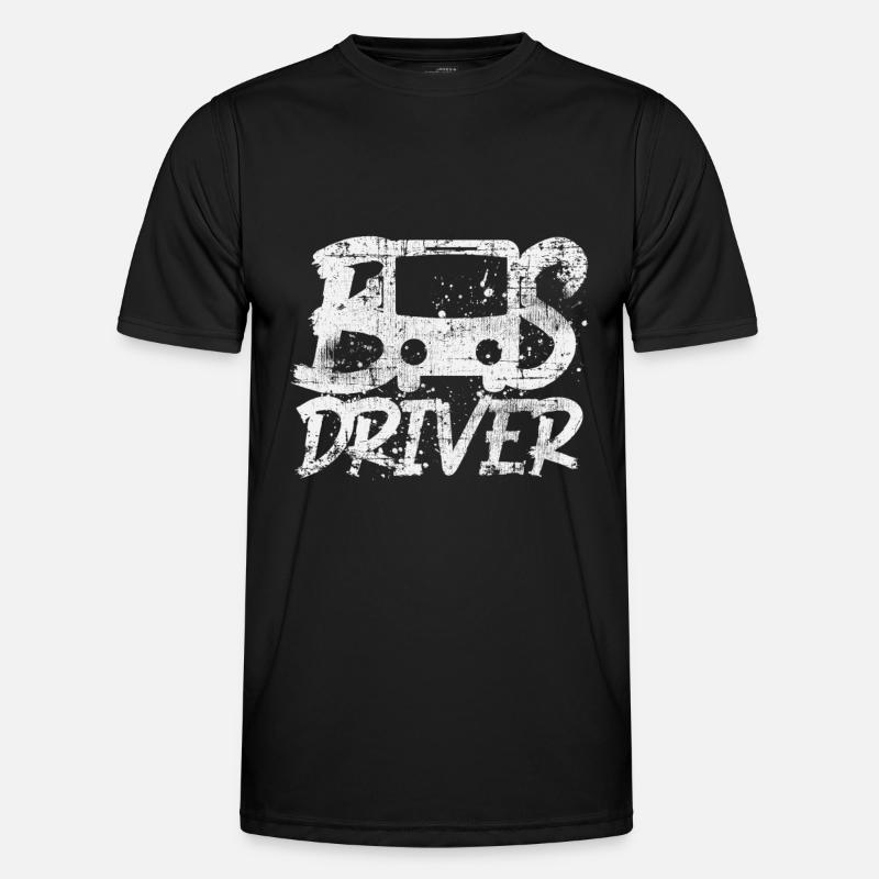 Bus driver bus - Men's Functional T-Shirt - black
