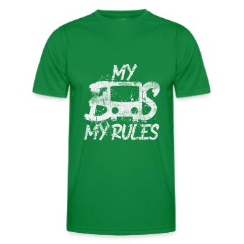 Bus driver bus - Men's Functional T-Shirt - kelly green - Front - AI Model Male 178 dark (178cm)