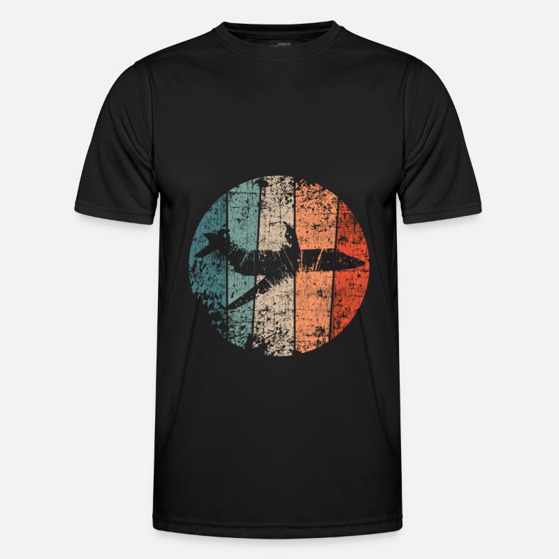 Pilot Flugzeug vintage Männer Funktions-T-Shirt