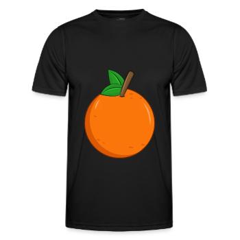 Orange - T-shirt sport Homme - noir - Devant - AI Model Male 178 dark (178cm)