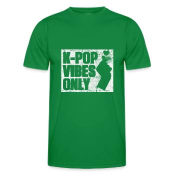 K-pop - T-shirt sport Homme - vert - Devant - AI Model Male 178 dark (178cm)