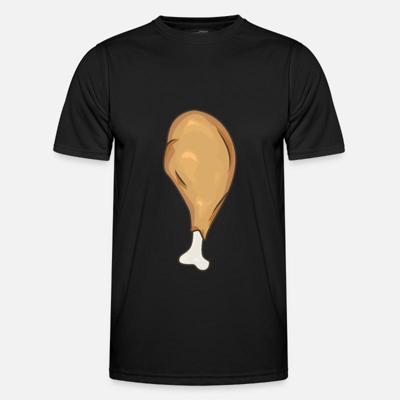 Chicken leg Chicken Wing - Men's Functional T-Shirt - black