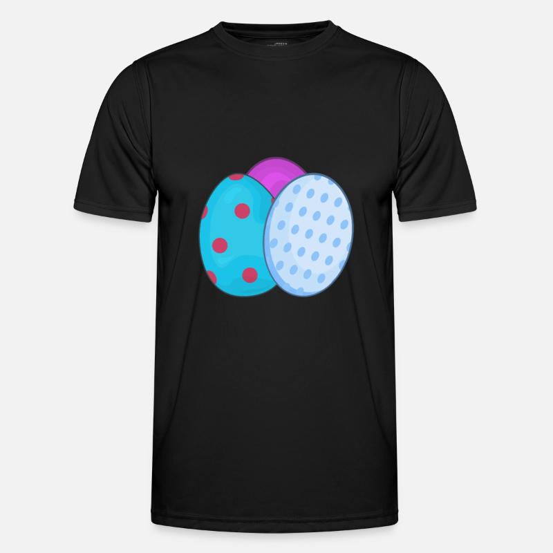 Easter easter eggs - Men's Functional T-Shirt - black