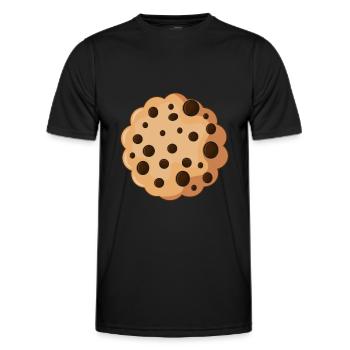 Biscuit Cookie - Men's Functional T-Shirt - black - Front - AI Model Male 178 dark (178cm)
