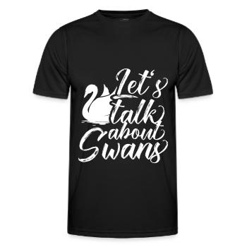 Cygne - T-shirt sport Homme - noir - Devant - AI Model Male 178 dark (178cm)