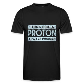 physics - Men's Functional T-Shirt - black - Front - AI Model Male 178 dark (178cm)