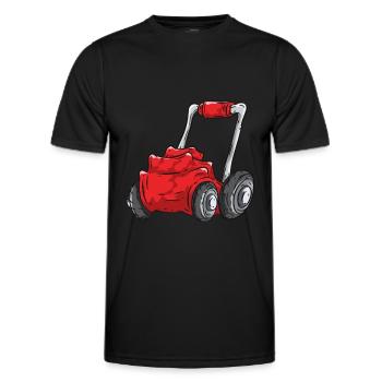 Rasenmäher - Männer Funktions-T-Shirt - Schwarz - Vorne - AI Model Male 178 dark (178cm)