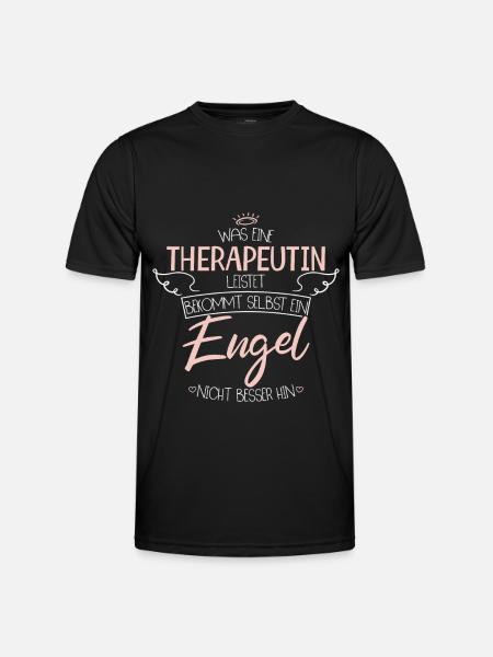 Therapeutin - Männer Funktions-T-Shirt - Schwarz