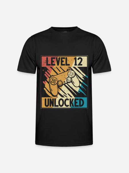 12th Födelsedag spelare 12 år - Funktions-T-shirt herr - svart