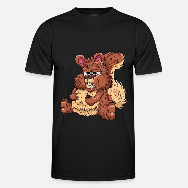 Dickes Eichhörnchen Männer Funktions-T-Shirt