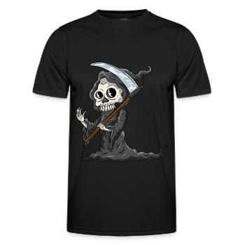 The Grim Reaper - Men's Functional T-Shirt - black - Front - AI Model Male 178 dark (178cm)