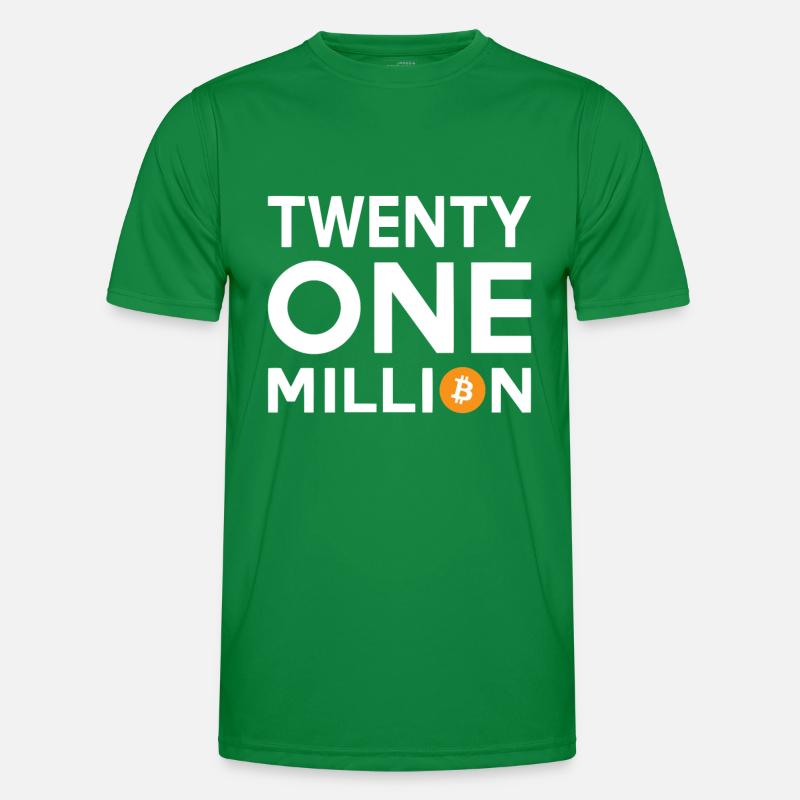 Bitcoin Twenty One Million Men's Functional T-Shirt
