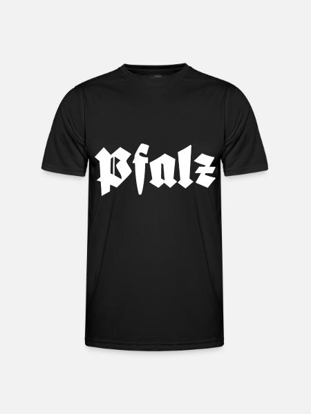 Pfalz - Männer Funktions-T-Shirt - Schwarz
