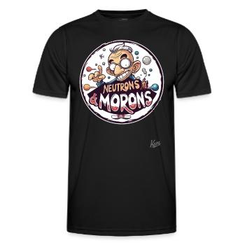 Mad Science Nerd Neutrons and Suckers - Men's Functional T-Shirt - black - Front - AI Model Male 178 dark (178cm)