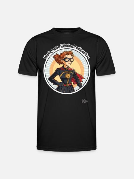 Marie, our radioactive heroine - Men's Functional T-Shirt - black