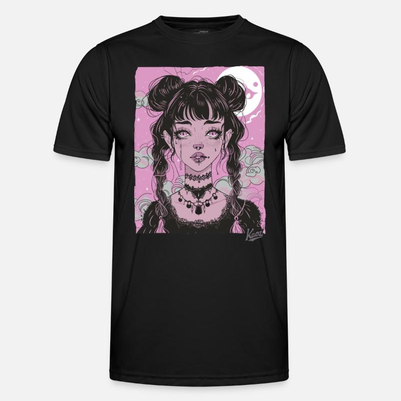 Super mignon grunge émo fille T-shirt sport Homme