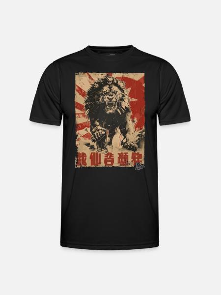 Propaganda Lion in Zion - Men's Functional T-Shirt - black