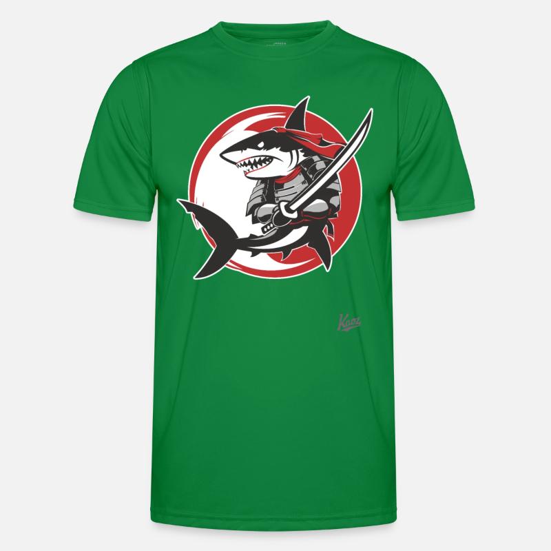 Samurai Katana Shark Men's Functional T-Shirt