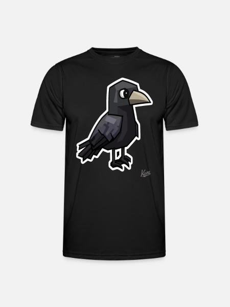 Strange Dark Raven - Men's Functional T-Shirt - black