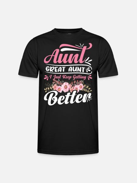 Moster gammelmoster jag blir bara bättre kvinnor - Funktions-T-shirt herr - svart