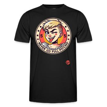 Punk alternatif Emo Girl : Ne jamais aller à fond - T-shirt sport Homme - noir - Devant - AI Model Male 178 dark (178cm)