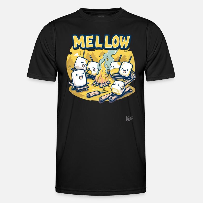 Relaxed Camping, Campfires & Marshmallows - Men's Functional T-Shirt - black