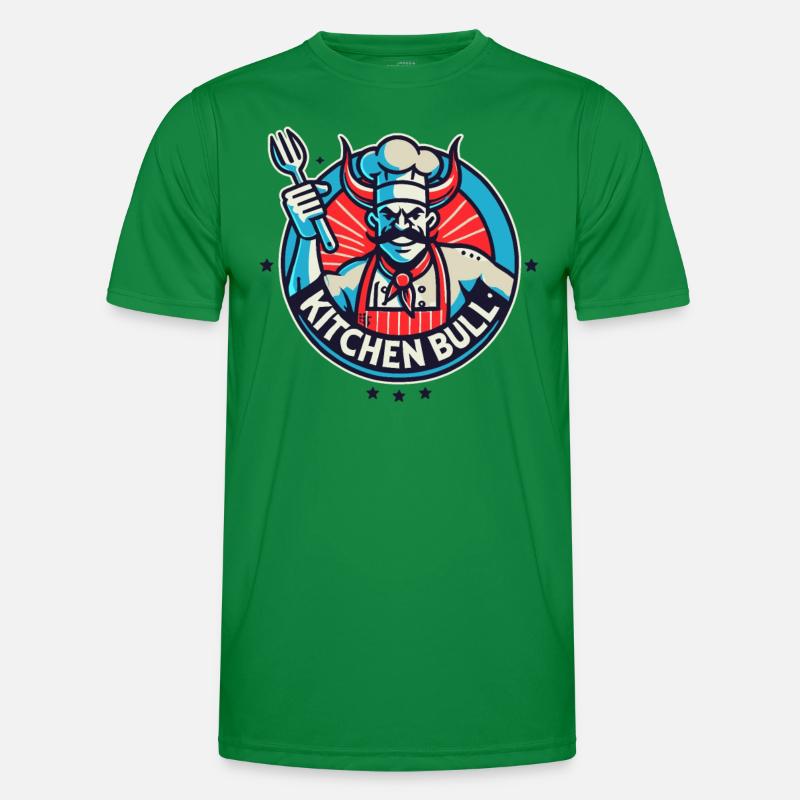 Le chef est un taureau de cuisine T-shirt sport Homme