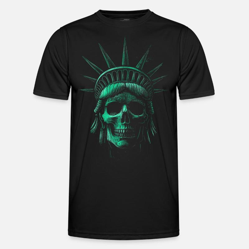 Lady Liberty Modern STyled - Men's Functional T-Shirt - black
