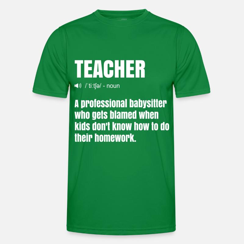 Fun design for teachers Men's Functional T-Shirt