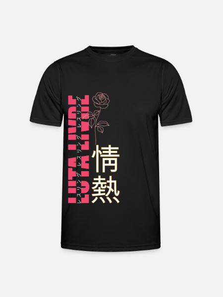 Luta Livre passion - Männer Funktions-T-Shirt - Schwarz