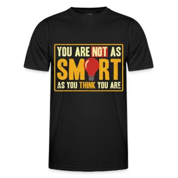 Irony Black Humor Sarcastic Gift - Men's Functional T-Shirt - black - Front - AI Model Male 178 dark (178cm)