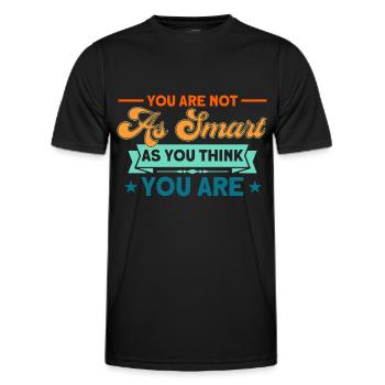 Ironie Humour Noir Cadeau Sarcastique - T-shirt sport Homme - noir - Devant - AI Model Male 178 dark (178cm)