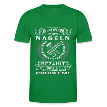 Hufschmied Pferd Reiterin Westernreiten - Männer Funktions-T-Shirt - Kelly Green - Vorne - AI Model Male 178 dark (178cm)