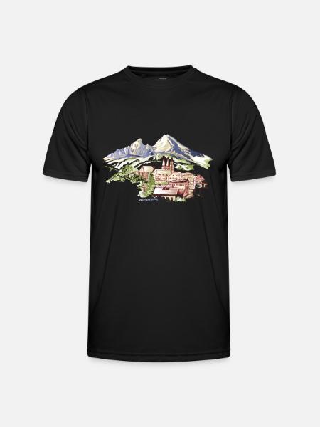 Berchtesgaden Berg Watzmann - Men's Functional T-Shirt - black