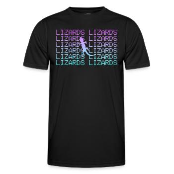 Lizard - Men's Functional T-Shirt - black - Front - AI Model Male 178 dark (178cm)