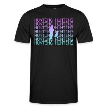 Jäger jagen - Männer Funktions-T-Shirt - Schwarz - Vorne - AI Model Male 178 dark (178cm)