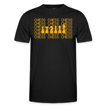 Schach - Männer Funktions-T-Shirt - Schwarz - Vorne - AI Model Male 178 dark (178cm)