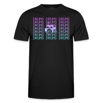 Percussion - Men's Functional T-Shirt - black - Front - AI Model Male 178 dark (178cm)