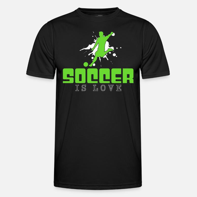 Fußball - Männer Funktions-T-Shirt - Schwarz