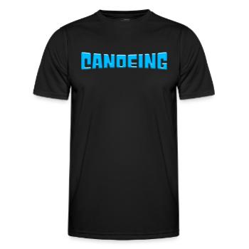 Kanu - Männer Funktions-T-Shirt - Schwarz - Vorne - AI Model Male 178 dark (178cm)