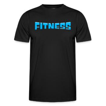 Fitness - Männer Funktions-T-Shirt - Schwarz - Vorne - AI Model Male 178 dark (178cm)