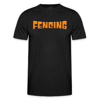 Fencing - Men's Functional T-Shirt - black - Front - AI Model Male 178 dark (178cm)