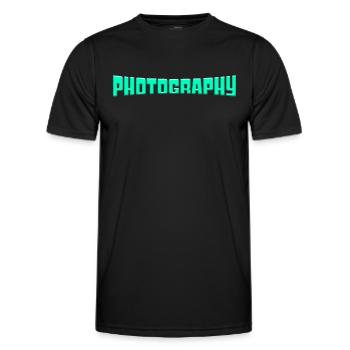Fotografie - Männer Funktions-T-Shirt - Schwarz - Vorne - AI Model Male 178 dark (178cm)