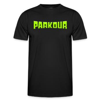 Parkour - T-shirt sport Homme - noir - Devant - AI Model Male 178 dark (178cm)
